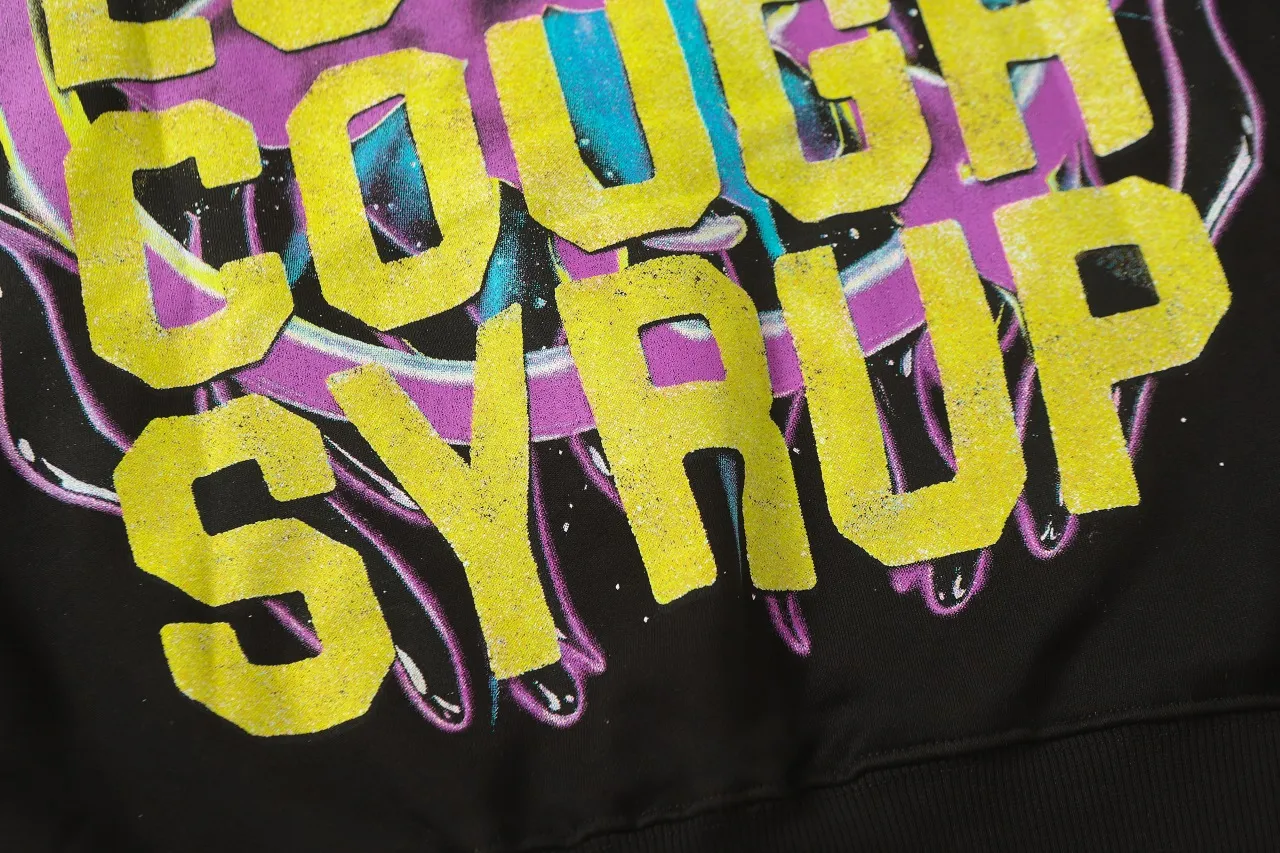 C Black I THAT'S A AWFUL LOT OF COUGH SYRUP In Stock Same Style. （fabric): 100 Sizes（size）：S-M L X L （colour）：